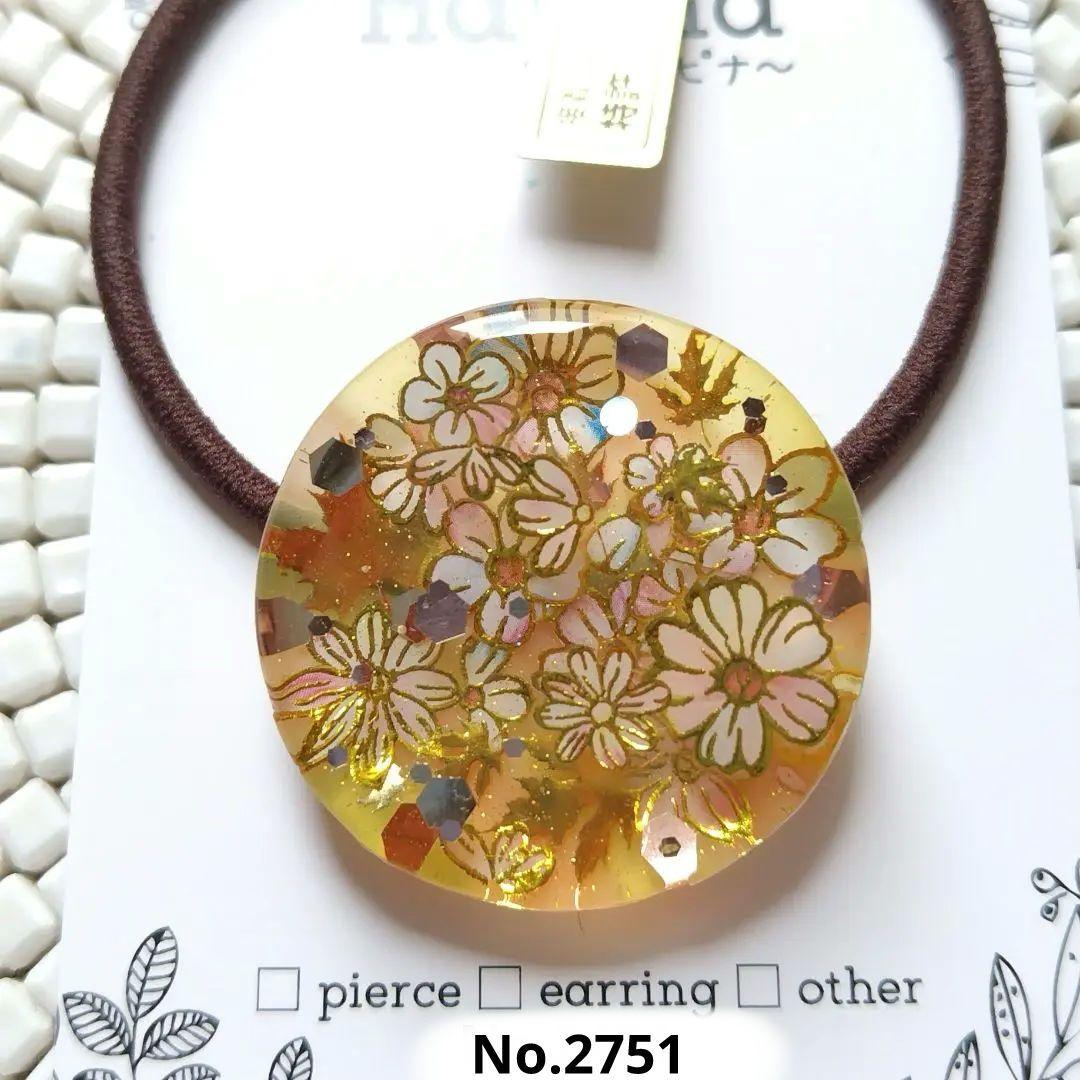 着物柄 秋 デザイン ヘアゴム