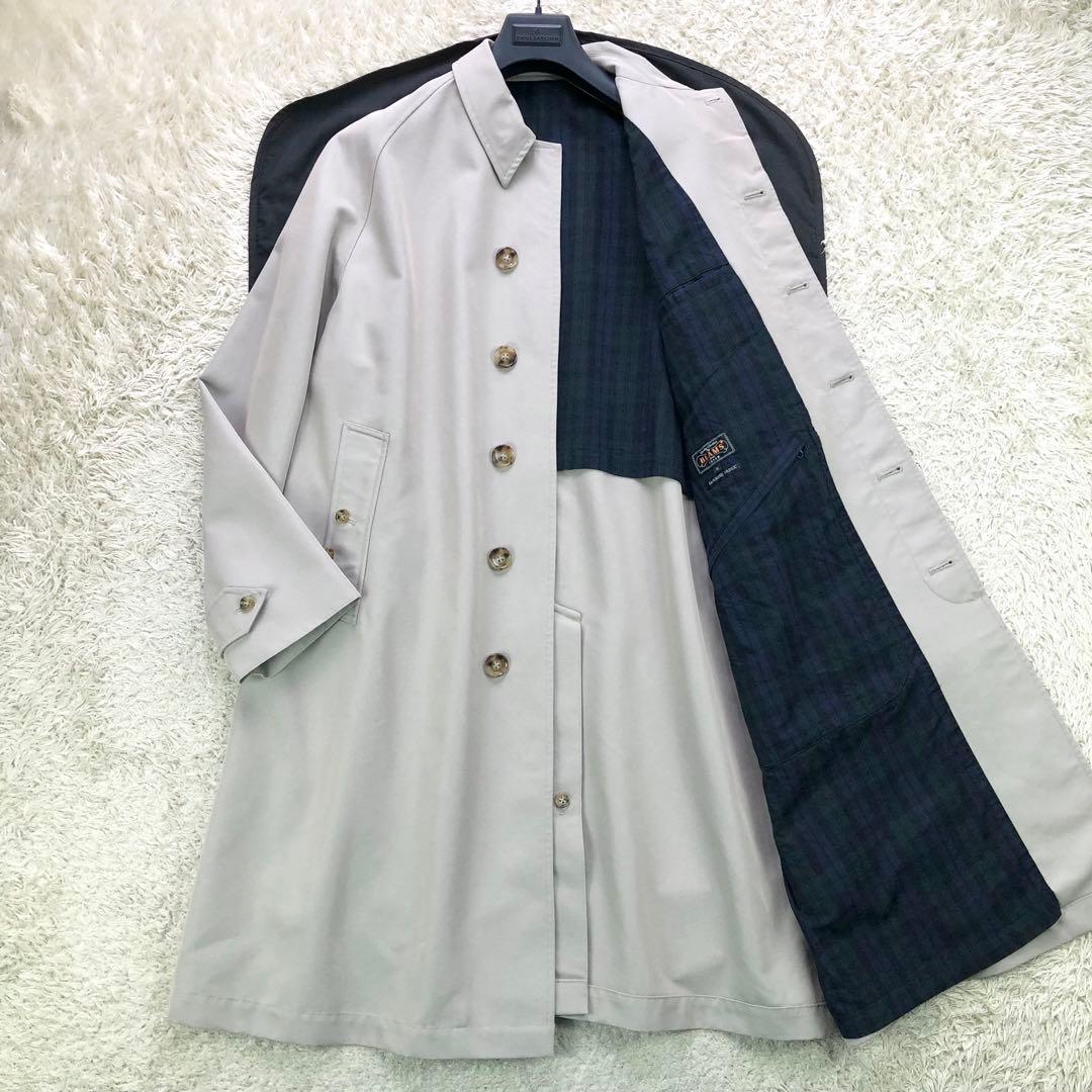美品⭐ビームスプラス ステンカラーコート チェック Mサイズ ロング丈