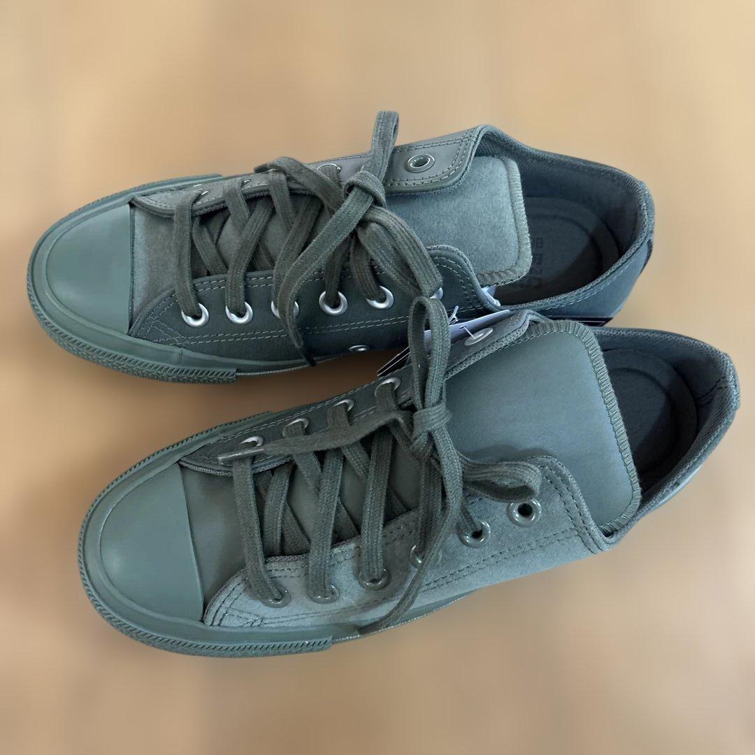 新品未使用　エンジニアードガーメンツ×コンバース×ビームス　スニーカー　オリーブ