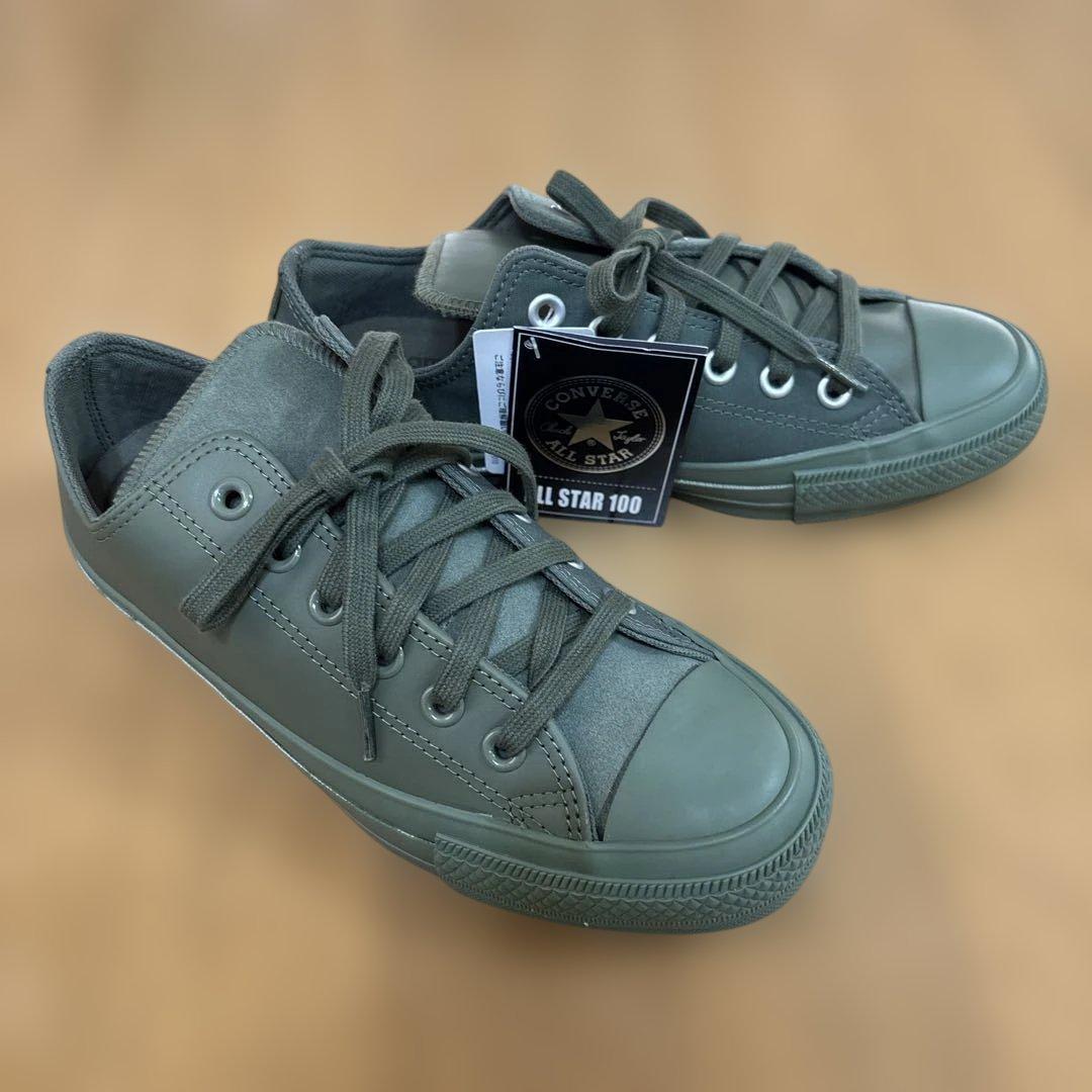 新品未使用　エンジニアードガーメンツ×コンバース×ビームス　スニーカー　オリーブ