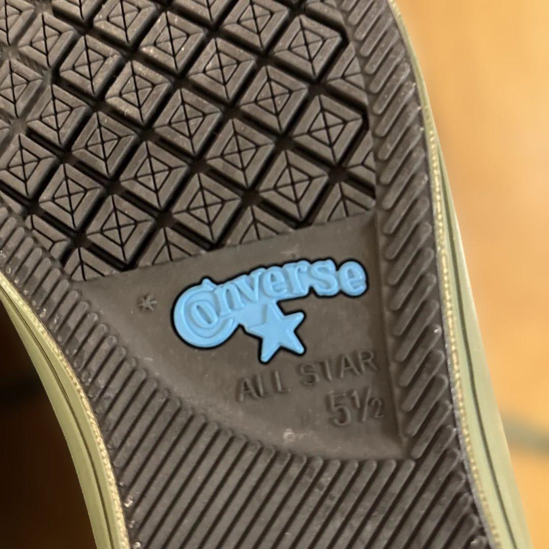 新品未使用　エンジニアードガーメンツ×コンバース×ビームス　スニーカー　オリーブ