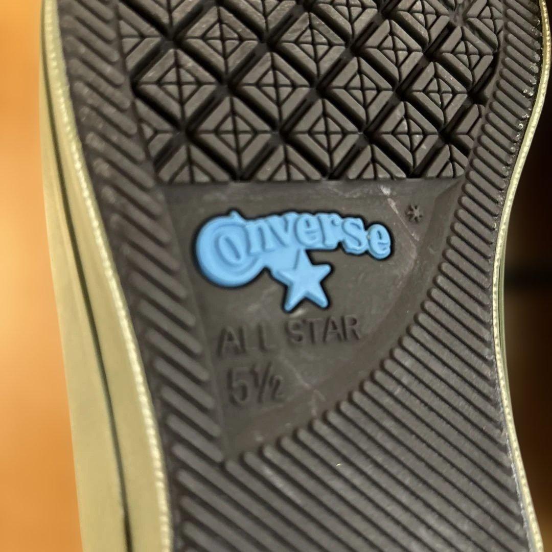 新品未使用　エンジニアードガーメンツ×コンバース×ビームス　スニーカー　オリーブ