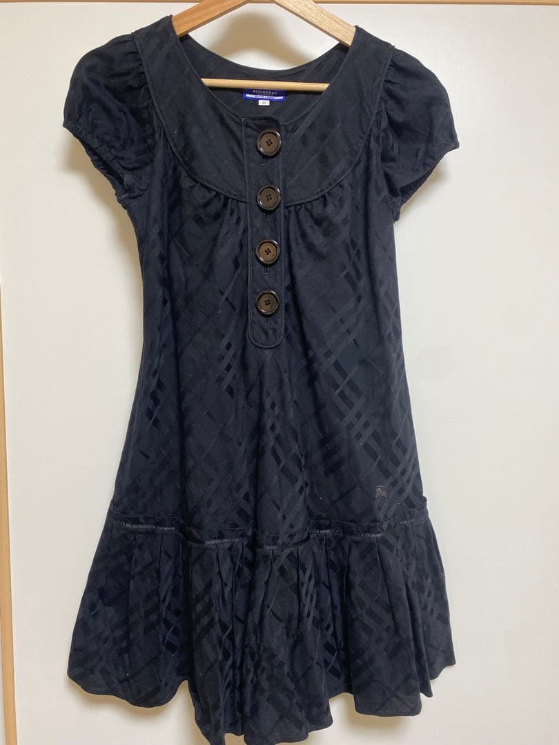 【美品】バーバリーブルーレーベル　シャドウチェックワンピース