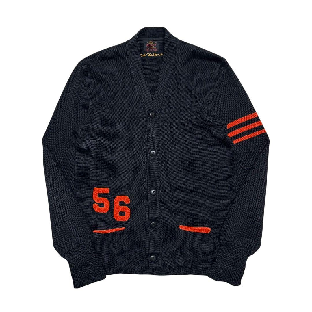 50's Kandel レタード カーディガン L 高配色