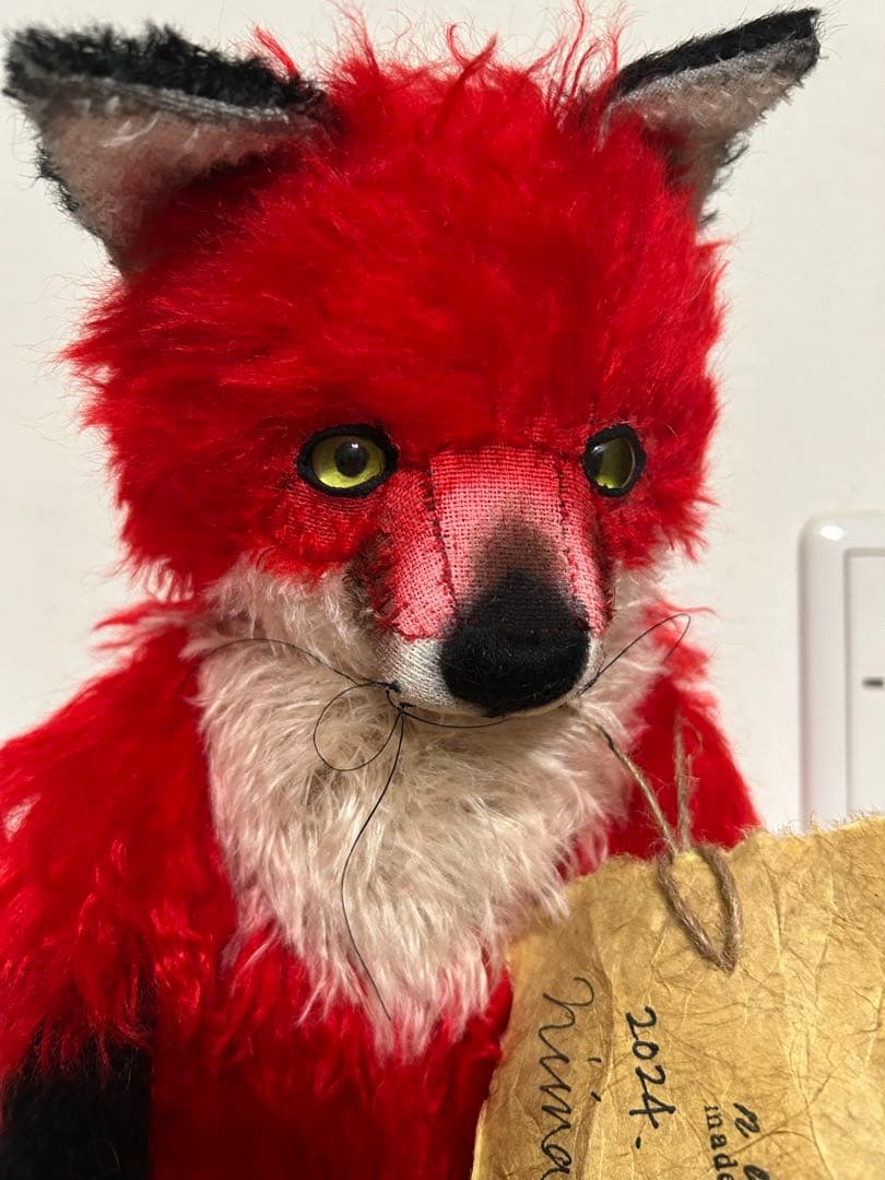 国内作家様　テディベア　ぬいぐるみ　きつね　金井二一奈様