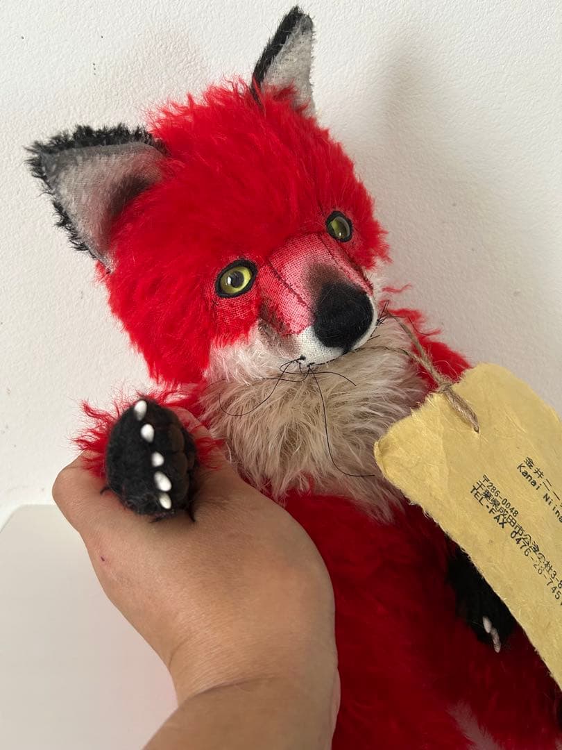 国内作家様　テディベア　ぬいぐるみ　きつね　金井二一奈様