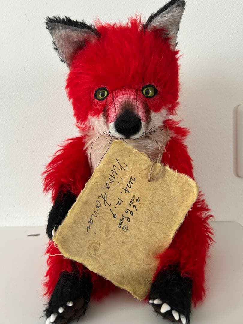 国内作家様　テディベア　ぬいぐるみ　きつね　金井二一奈様