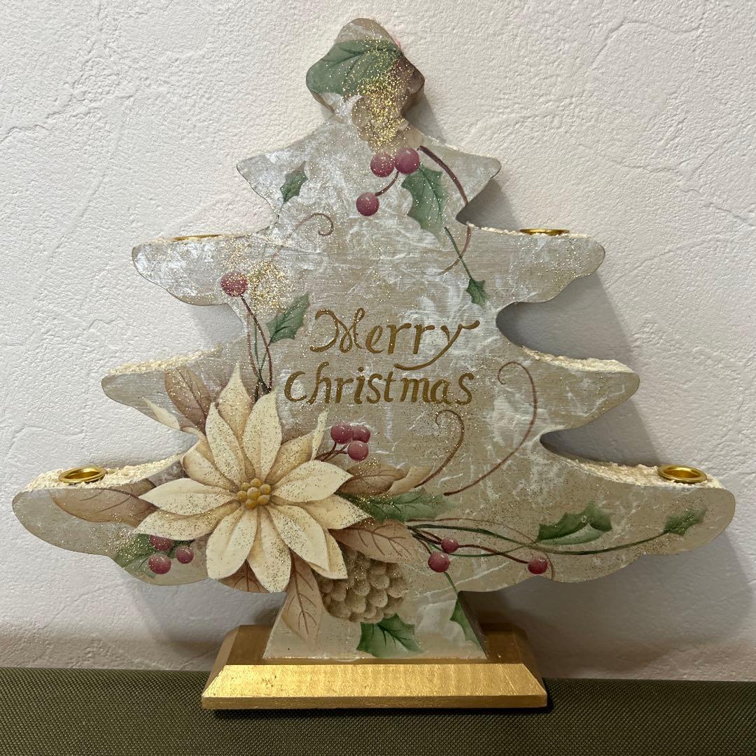 クリスマスキャンドルホルダー（24.4×26×4.5）