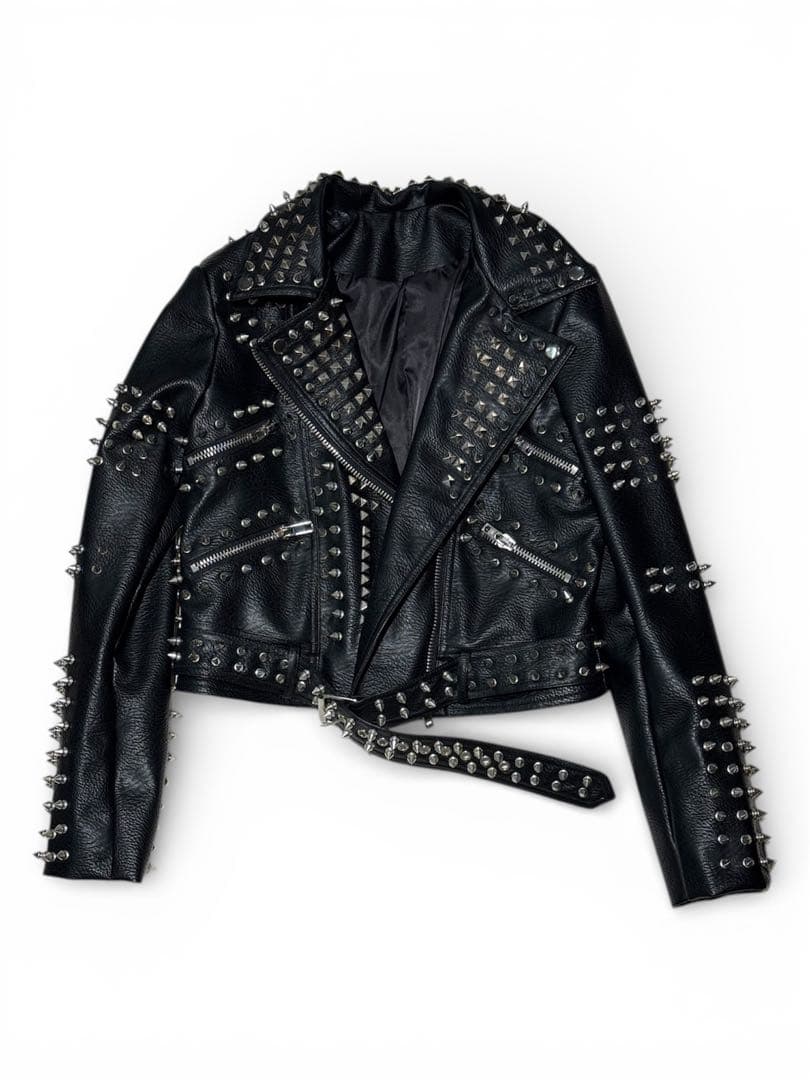 スタッズ ライダース ジャケット ダブル パンク ロック