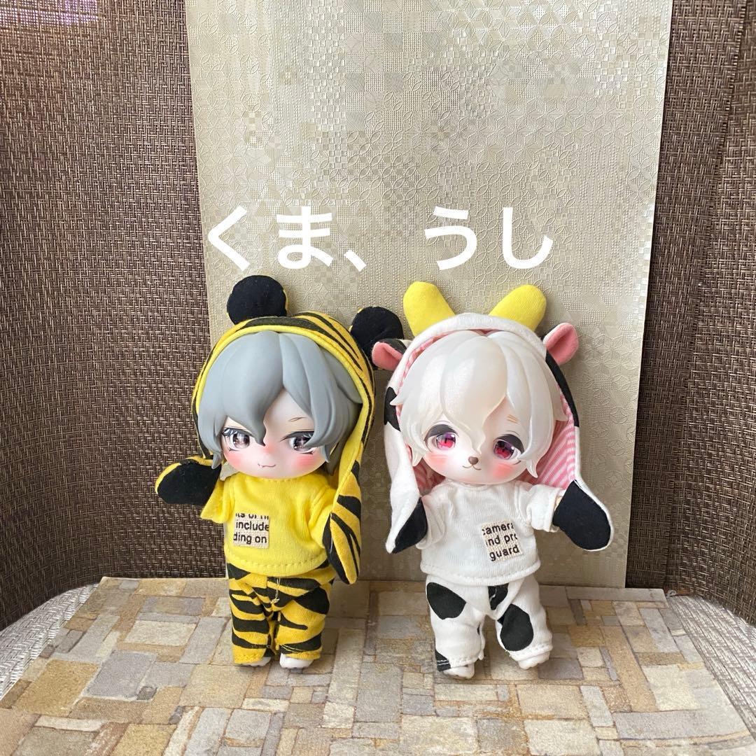 専用　1/12サイズ サロペットとカットソー　綿綿　ハンドメイド　アウトフィット