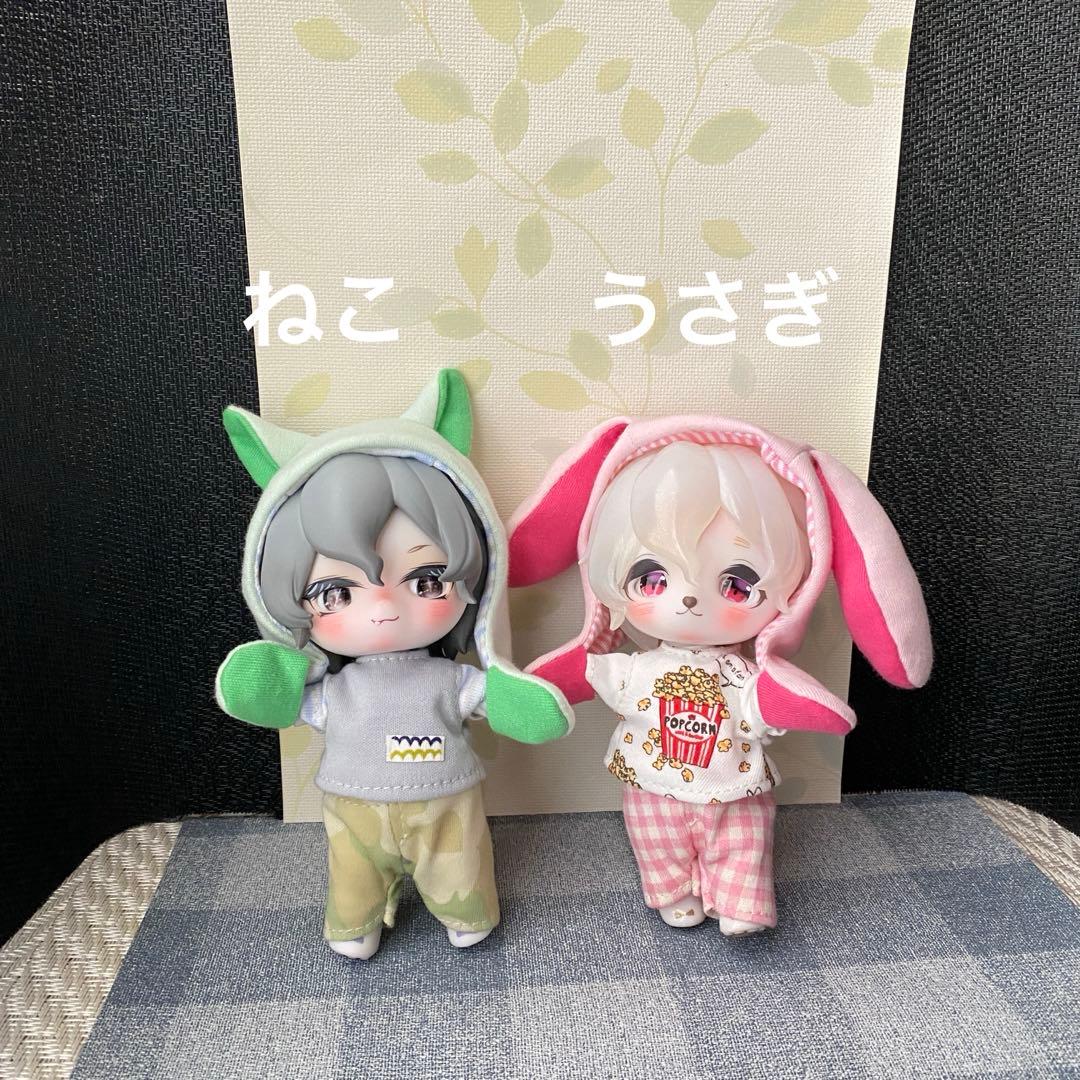 専用　1/12サイズ サロペットとカットソー　綿綿　ハンドメイド　アウトフィット