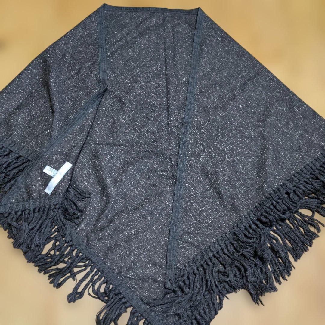 ナンバーナイン　三角形　フリンジショール