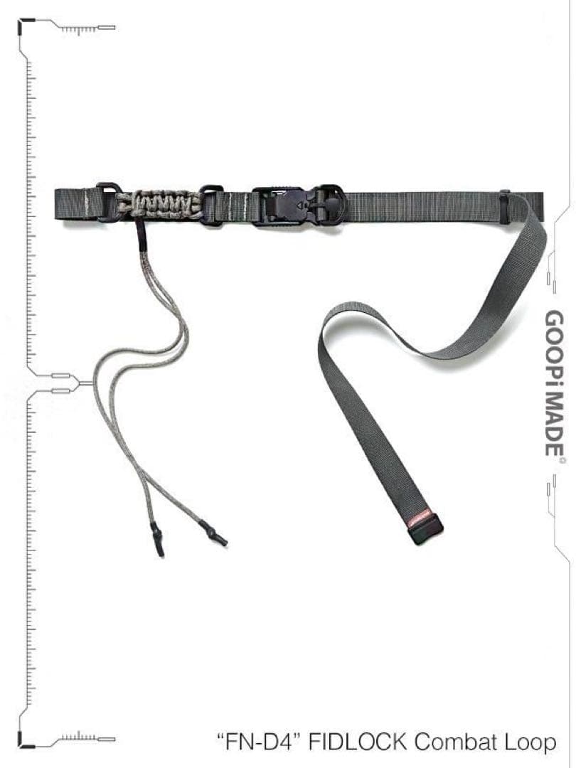 GOOPiMADE / Fidlock® ベルト グレー FN-D4