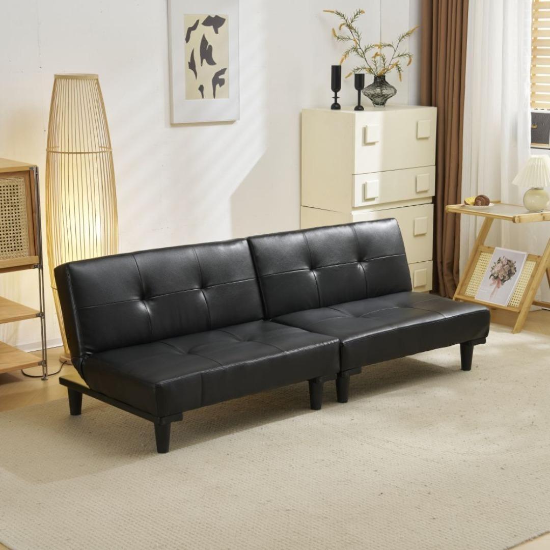 ソファ 2人掛け ソファベッド 背もたれ3段階欧 ロータイプリクライニングソファ