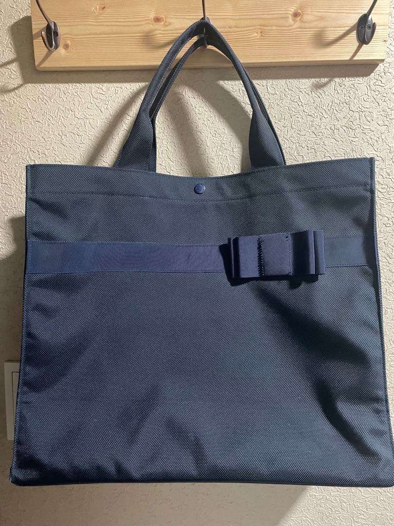 ファミリア　お受験　バッグ　ネイビー　トートバッグ　自立　小学校受験　サブバッグ