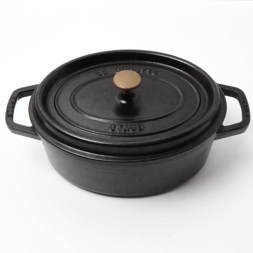 【美品】ストウブ staub ピコココット オーバル 27cm ブラック
