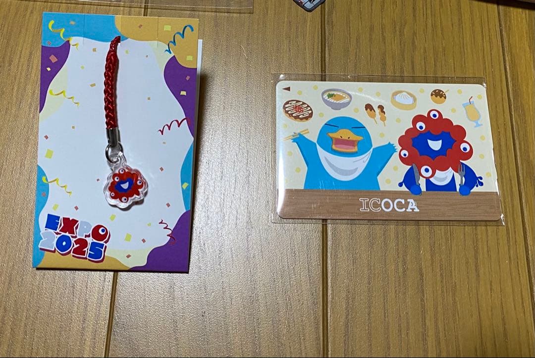 ★ストラップ付き　大阪関西万博　記念ICOCA イコカ　イコちゃん　ミャクミャク