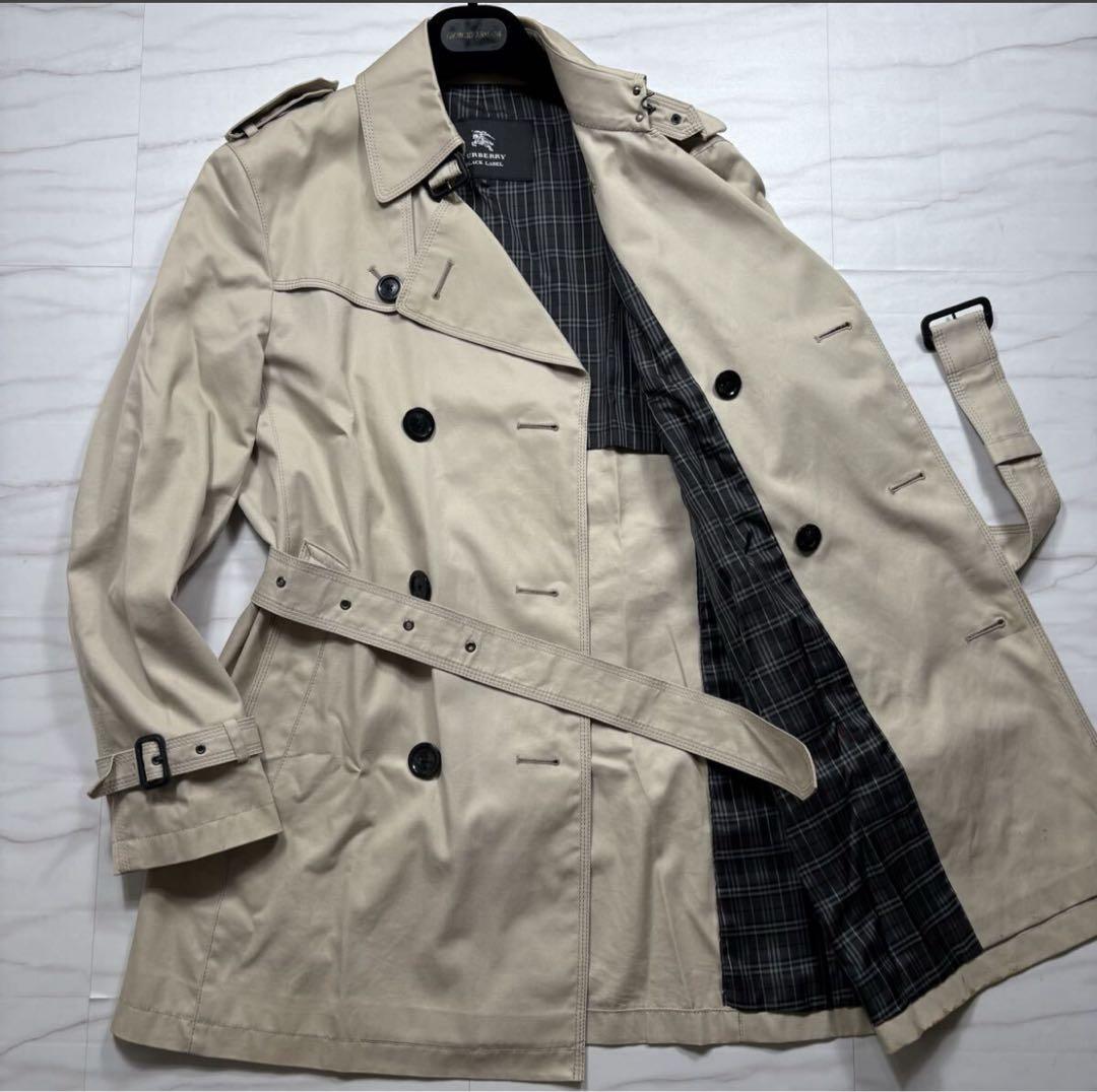 Burberryブラックレーベル　ベージュ トレンチコート ノバチェック