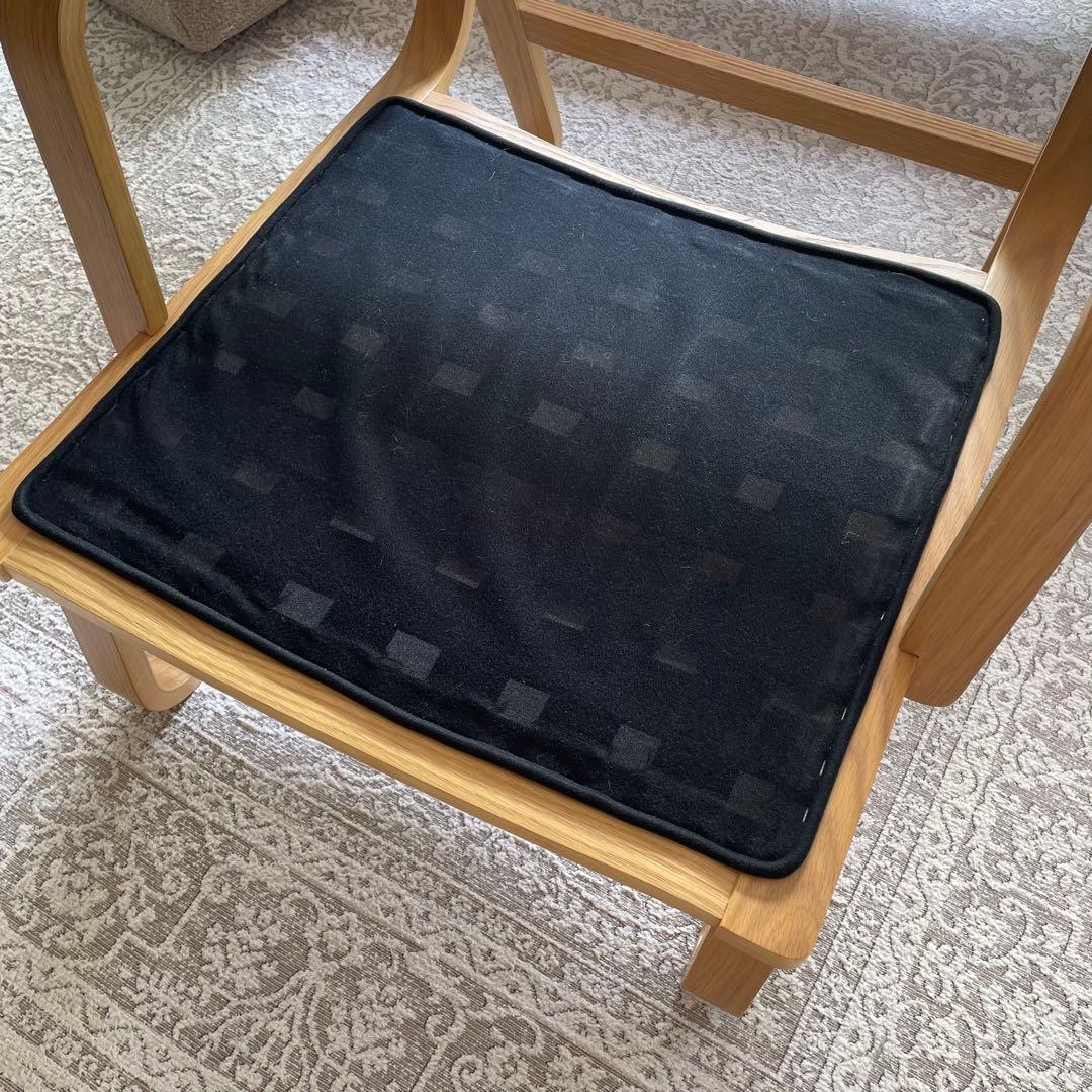 無印　MUJI オーク材　リビングでもダイニングでも使えるチェア　1人がけソファ