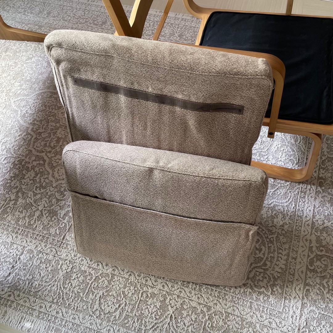 無印　MUJI オーク材　リビングでもダイニングでも使えるチェア　1人がけソファ