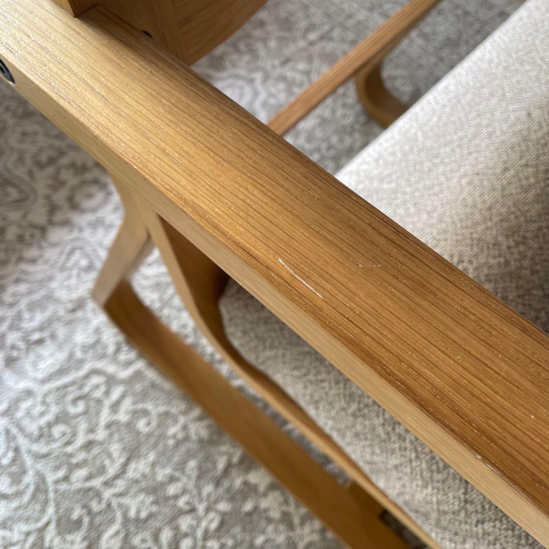 無印　MUJI オーク材　リビングでもダイニングでも使えるチェア　1人がけソファ