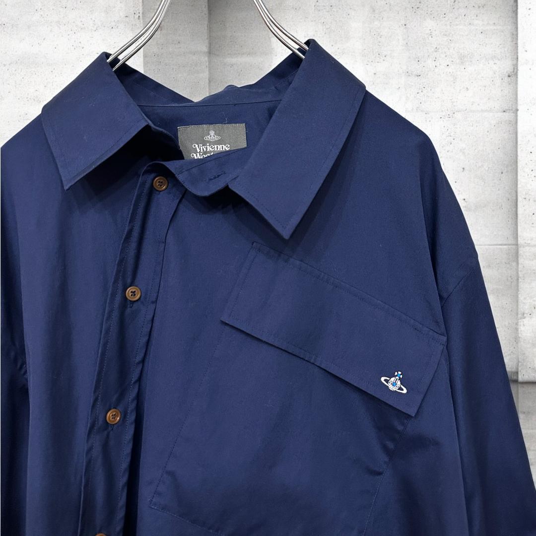 VivienneWestwood MAN アシンメトリーシャツ　46　WE291