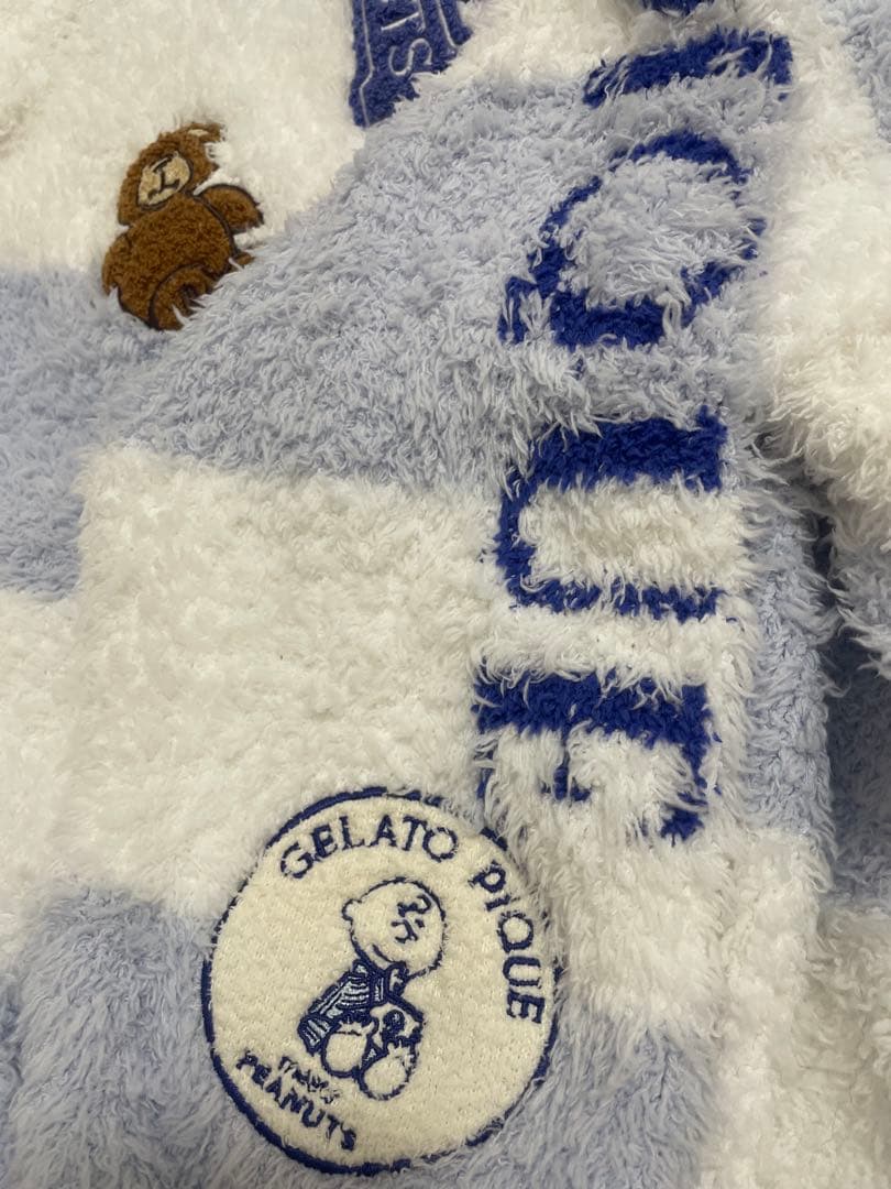 ジェラートピケ　スヌーピー　オリジナルアート ジャガードパーカー　M-Lサイズ