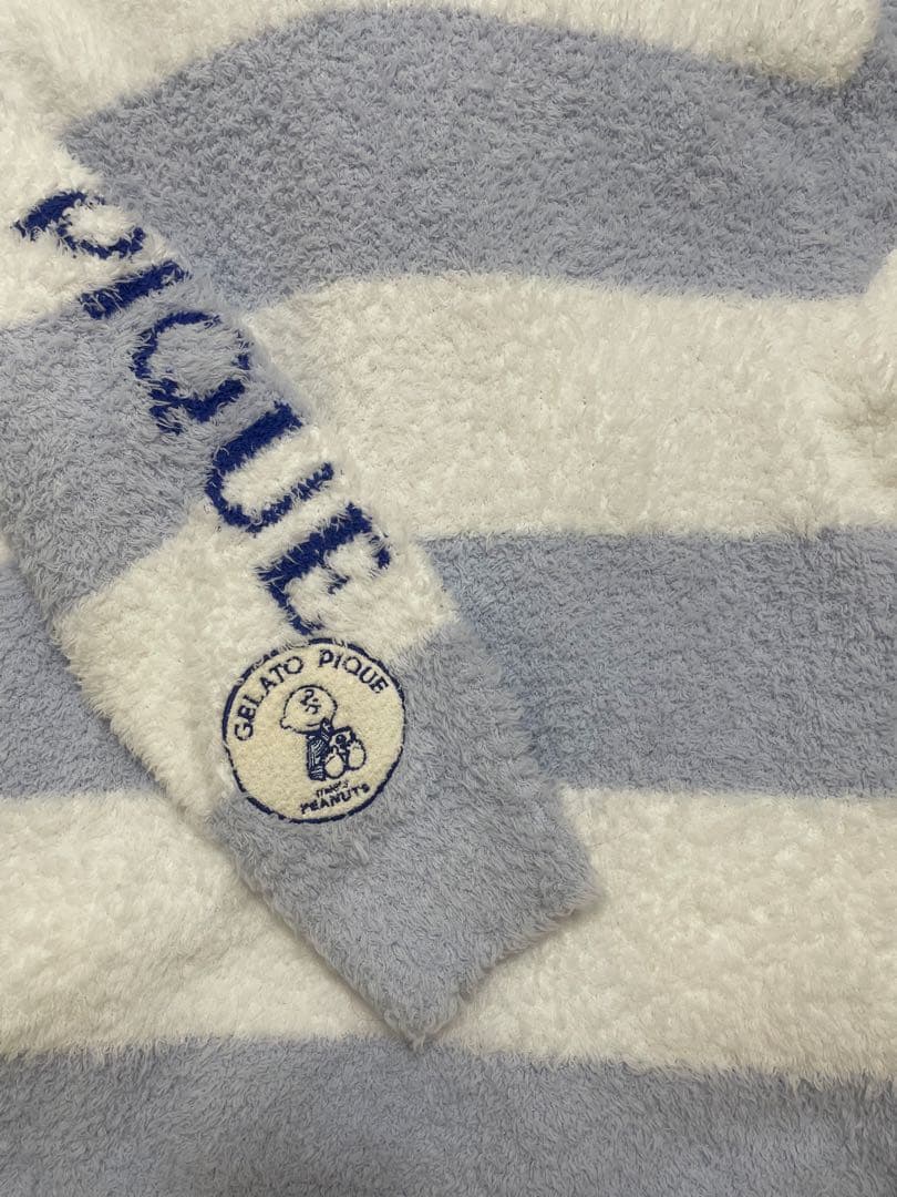 ジェラートピケ　スヌーピー　オリジナルアート ジャガードパーカー　M-Lサイズ
