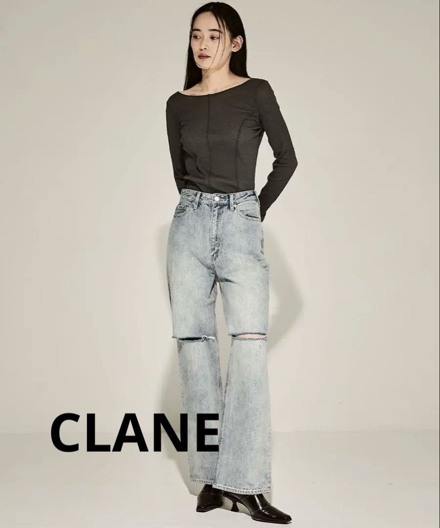 CLANE スラッシュカット　デニム