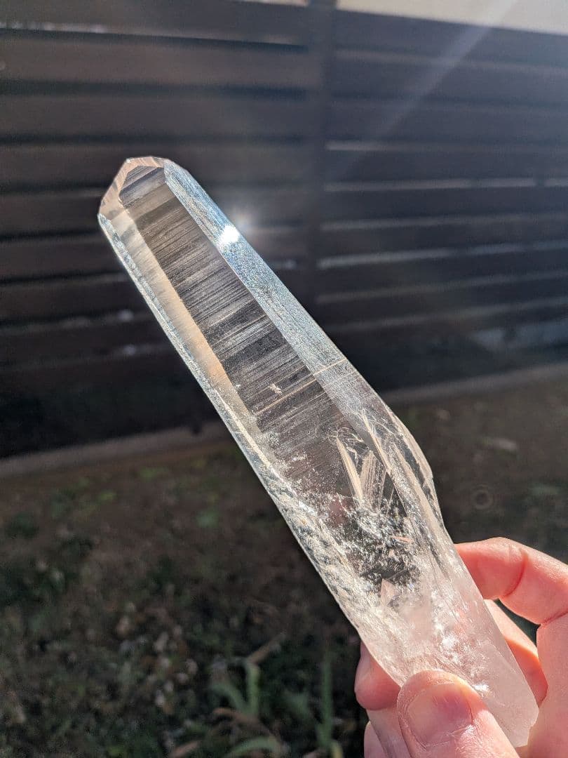 【ミナスジェライス産】大型 レムリアンシード 19cm 315g ワンド 水晶