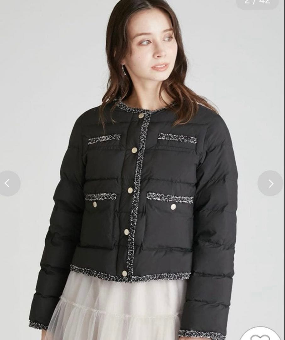 セルフォード　トリムデザインキルティングジャケット