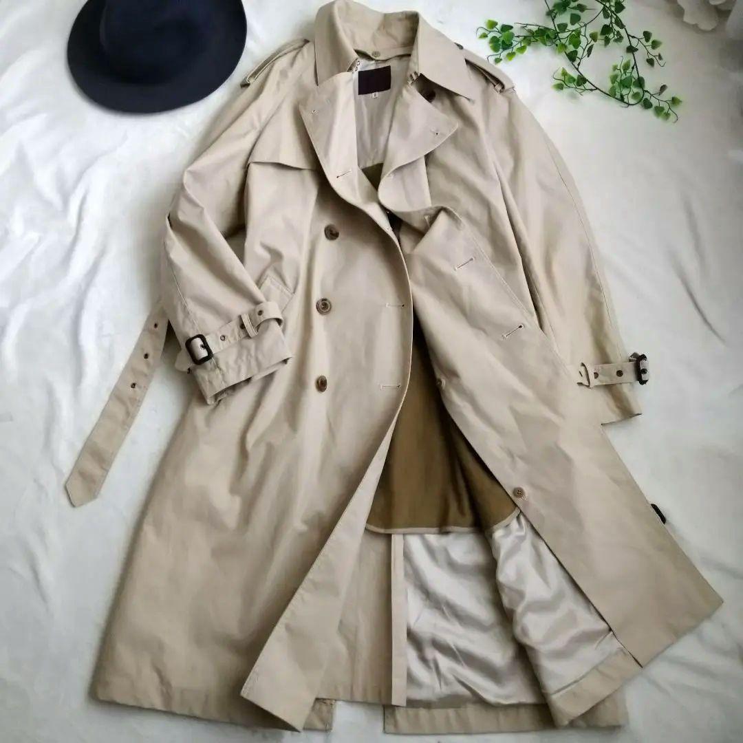 タケオキクチ ロング トレンチコート ダブル メンズ ライナー ベージュ M
