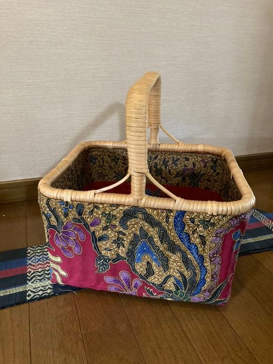 一閑張りカゴ　バスケット