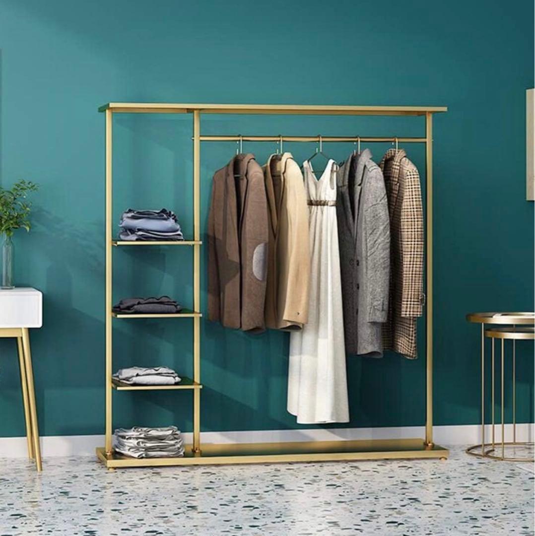 ゴールド　ハンガーラック　モダン