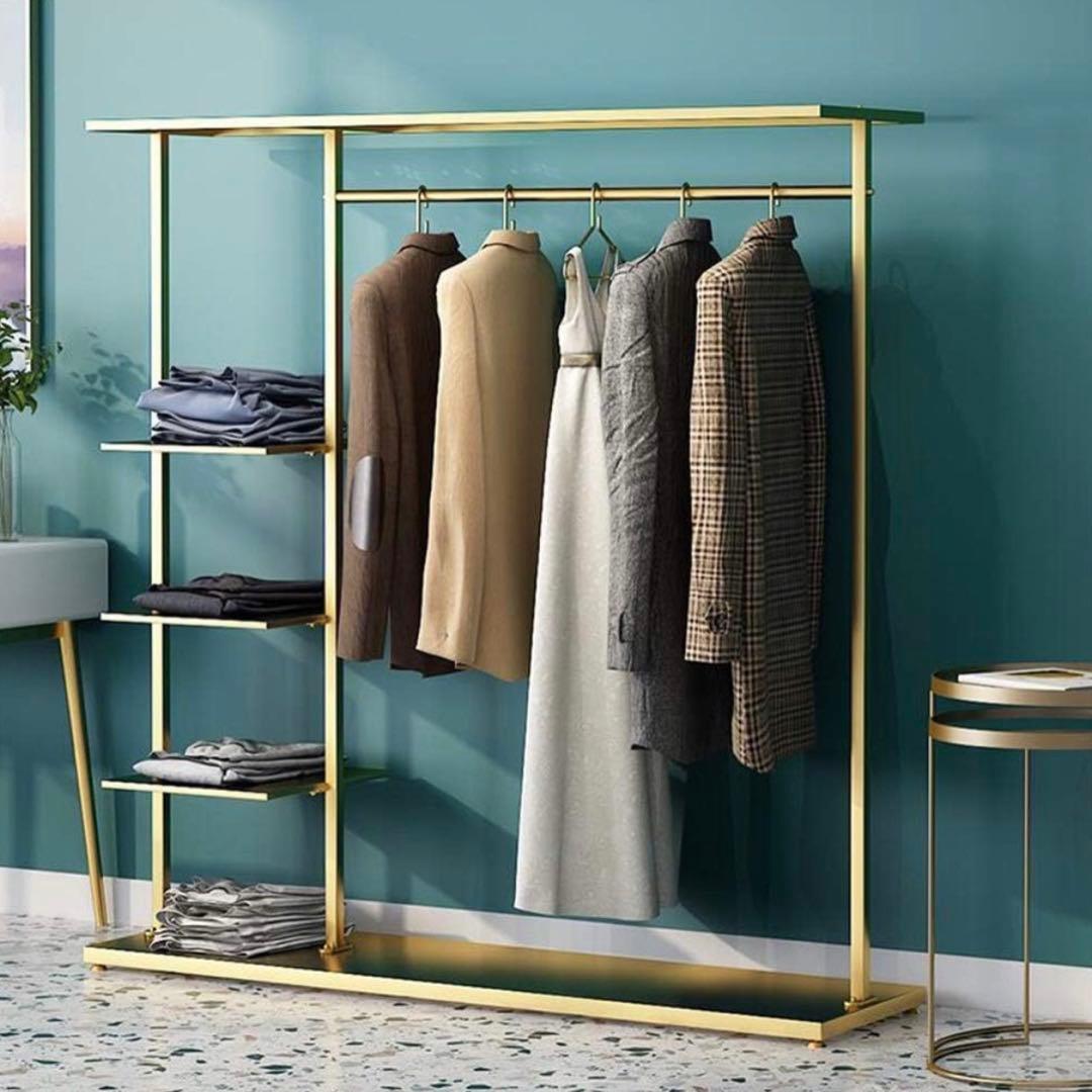 ゴールド　ハンガーラック　モダン