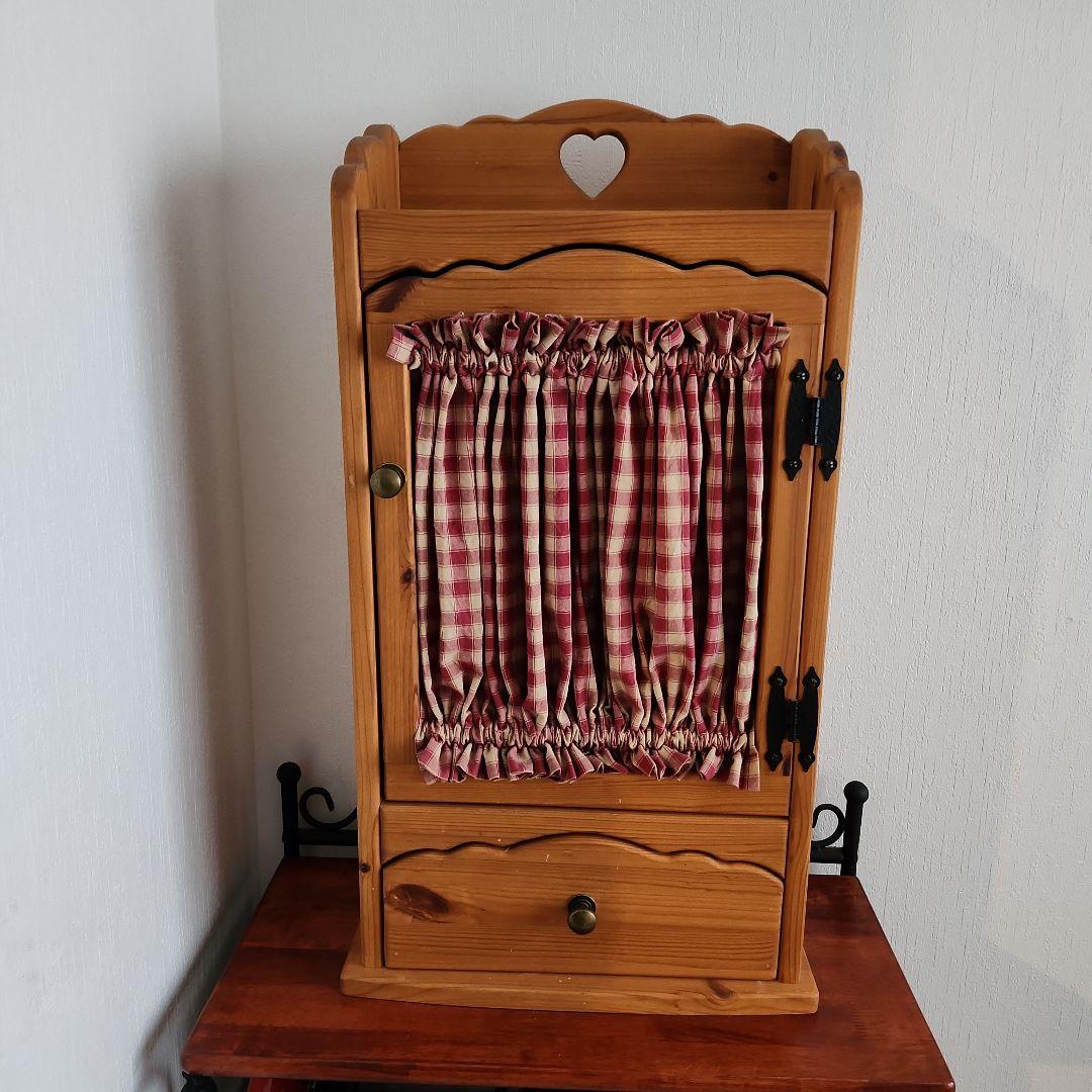 カントリーハート型抜き　木製ラック