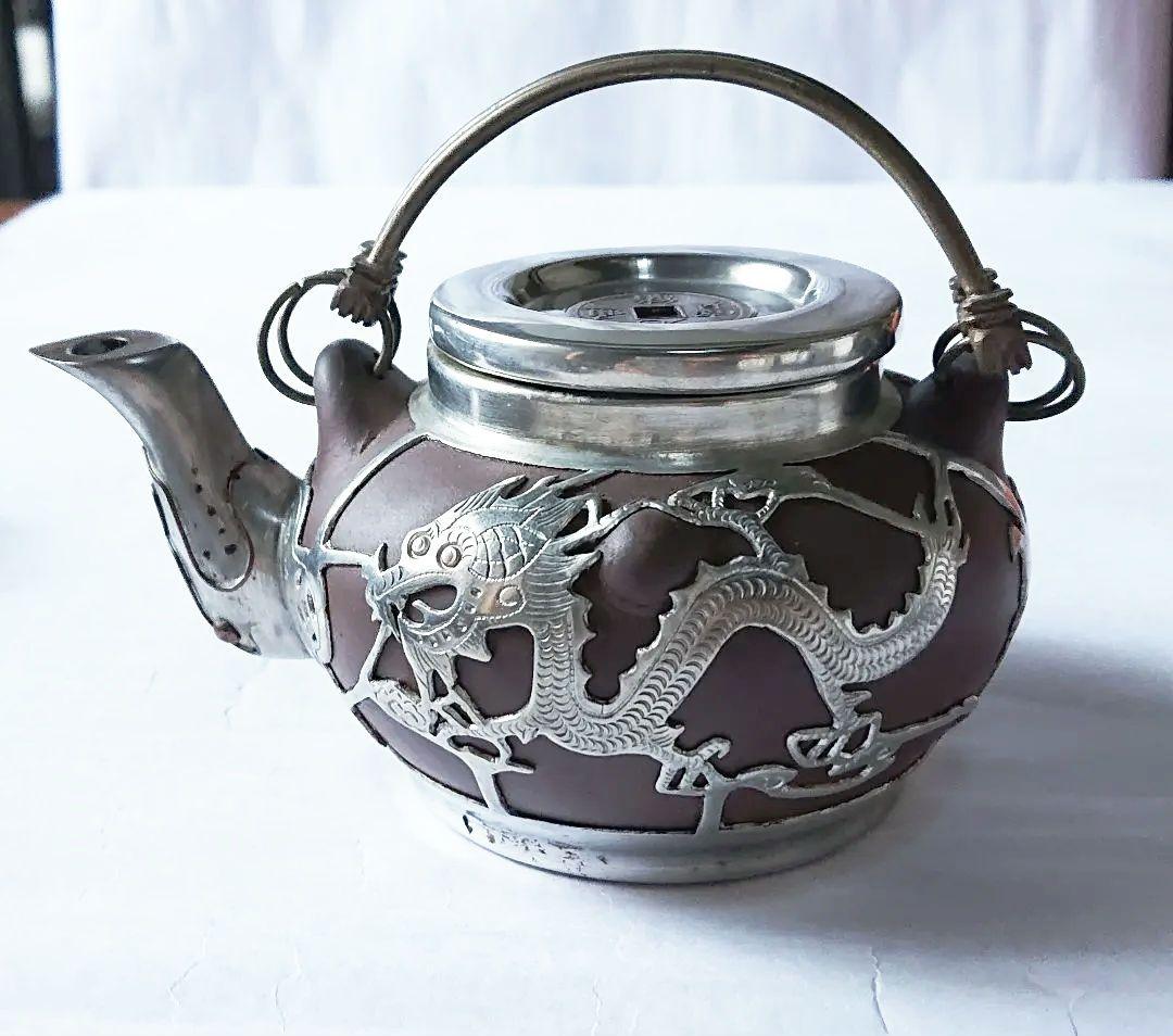 中国茶器セット カップ&ソーサー・急須 紫砂錫細工・装飾 威海新和城