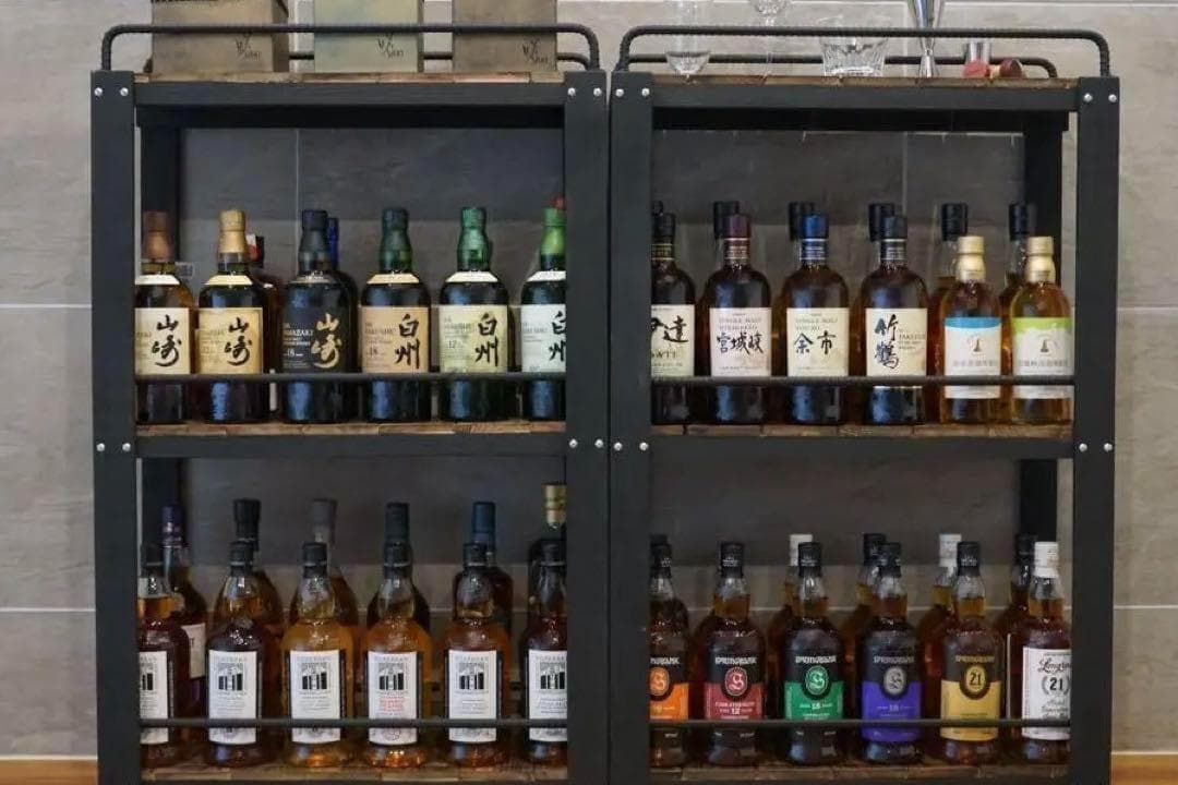 特大ウィスキーラック　飾り棚　ディスプレイラック　男前インテリア　棚 0102