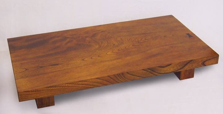 欅拭漆平卓   手造り一品物