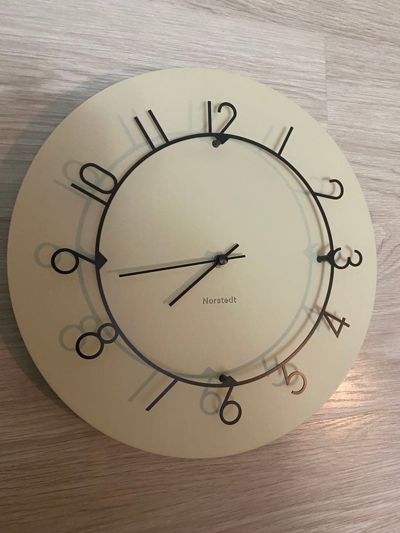 インターフォルム　 ルウ Luu 壁掛け時計 ベージュ