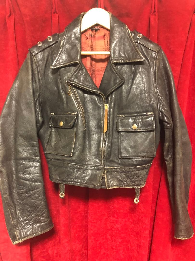 ヴィンテージ 40's ハーレー サイクルクィーン ダブルライダースジャケット