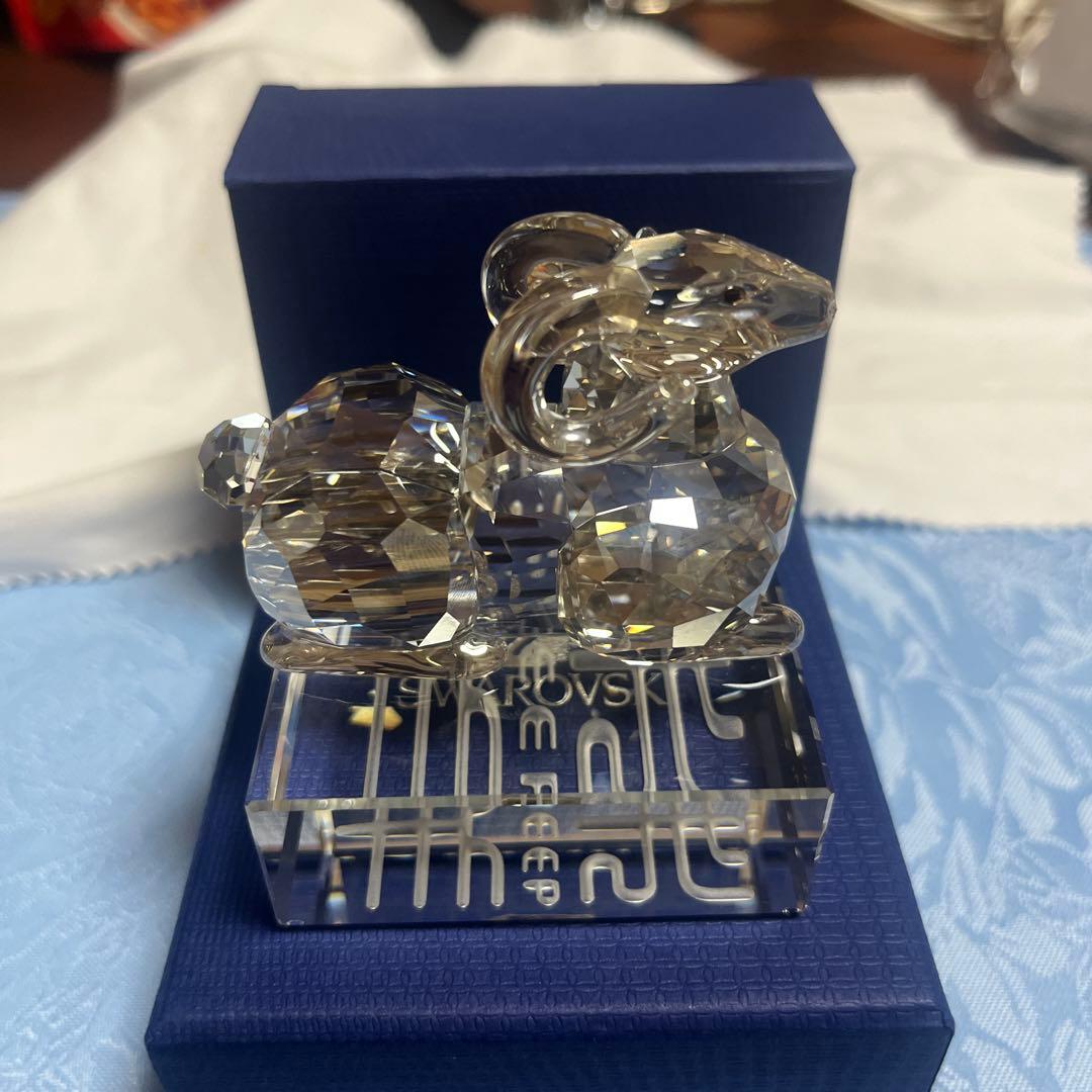 スワロフスキー ♡クリスタル羊置物