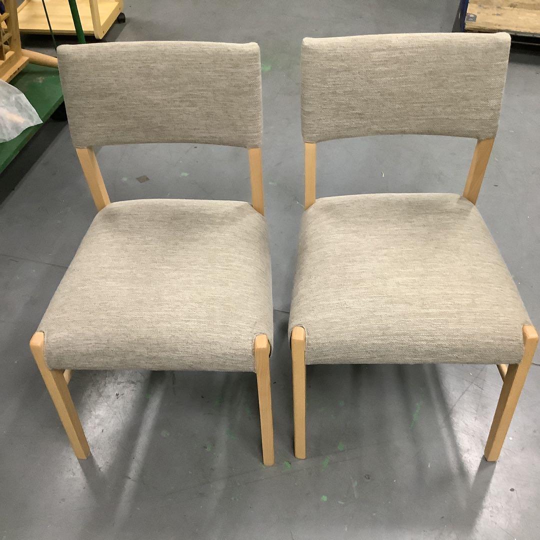 お値下げ不可‼️最終値下げ‼️927 ニトリ布製ダイニングチェア　Nコレクション2脚