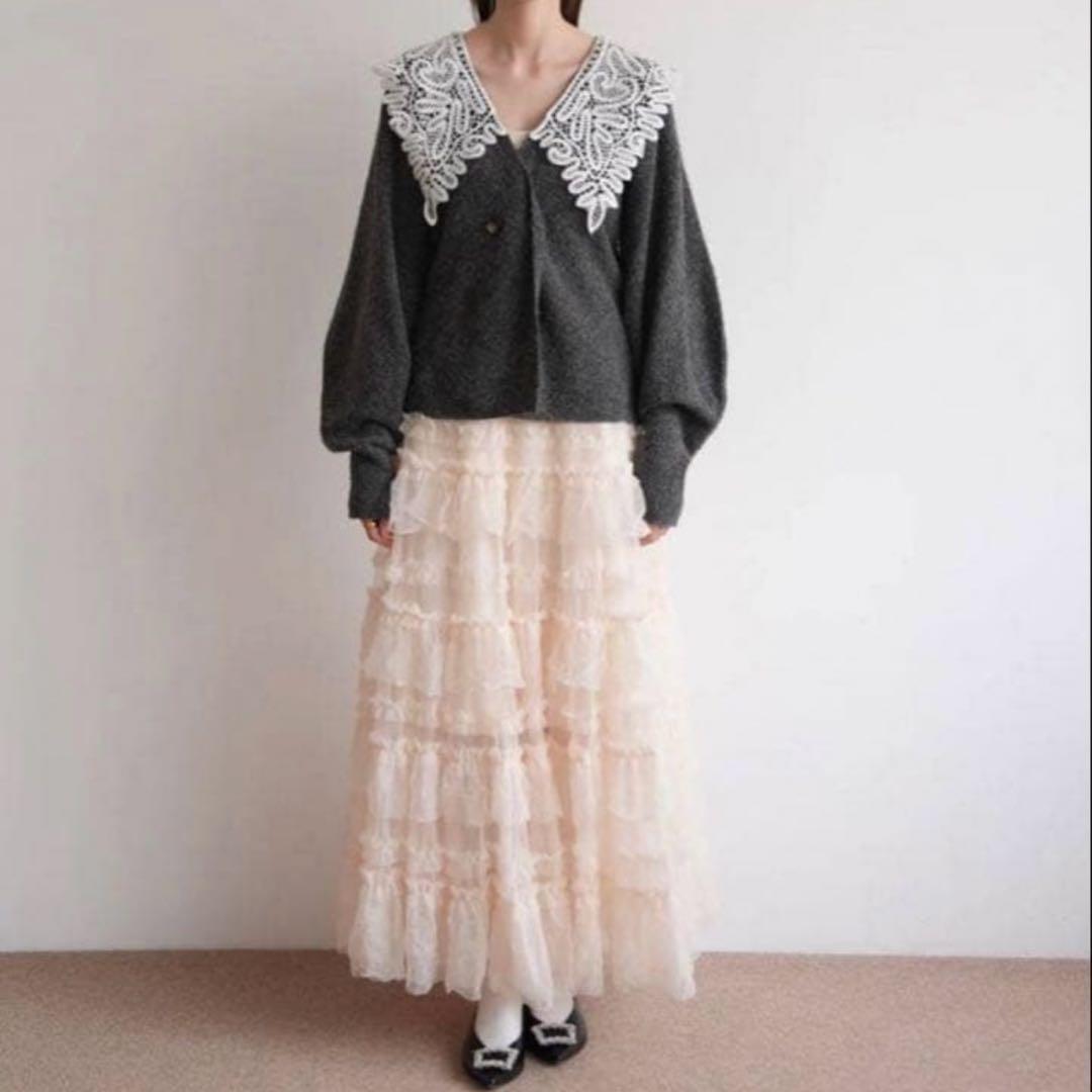 ran　acka tulle long skirt チュールスカート