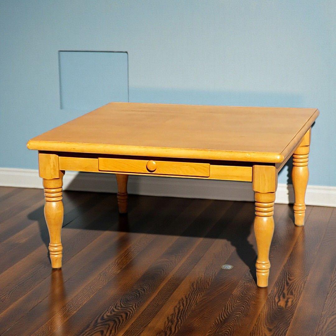 柏木工 KASHIWA C173 引出2杯 センターテーブル 無垢材