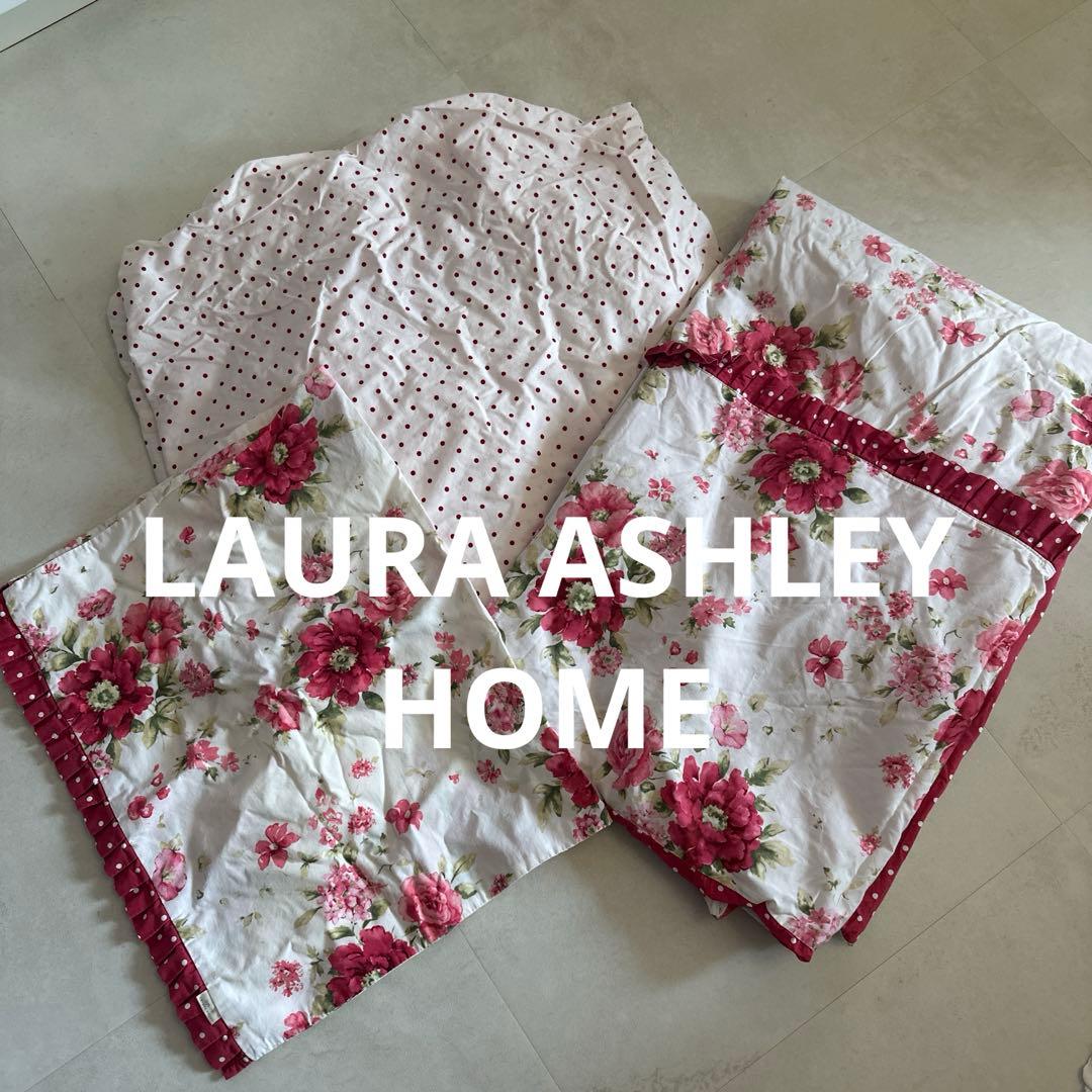《ミルナー》LAURA ASHLEY  シングルシーツ3点セット　美品