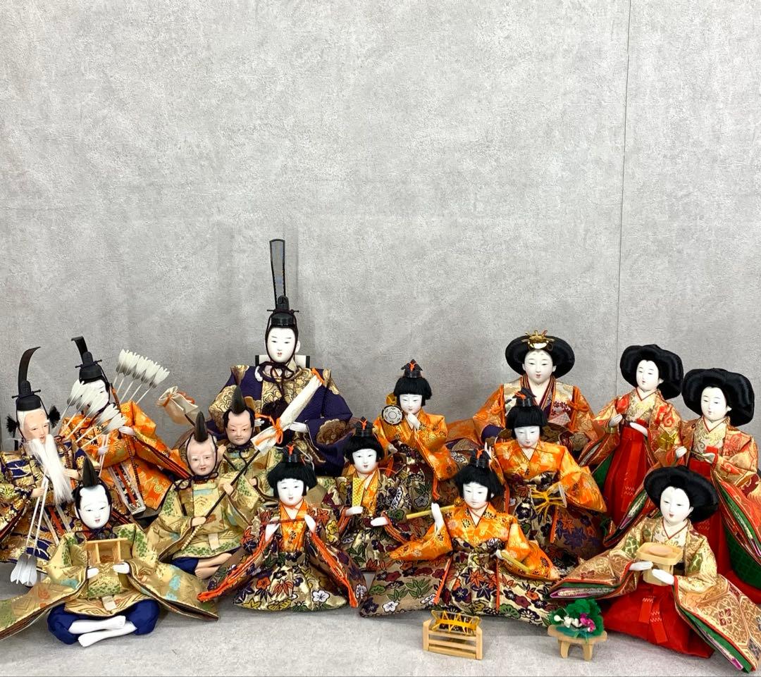 雛人形 15点 人形のはなふさ 桃の節句 お雛様 ひな祭り 行事 人形