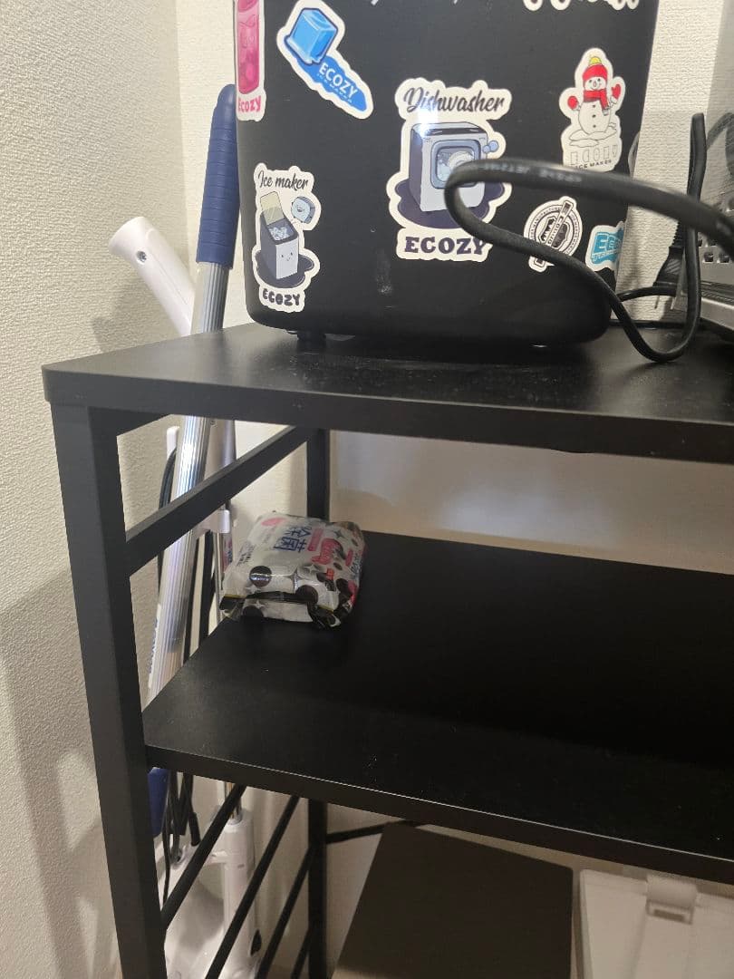 ブラックスチール製キッチンラック