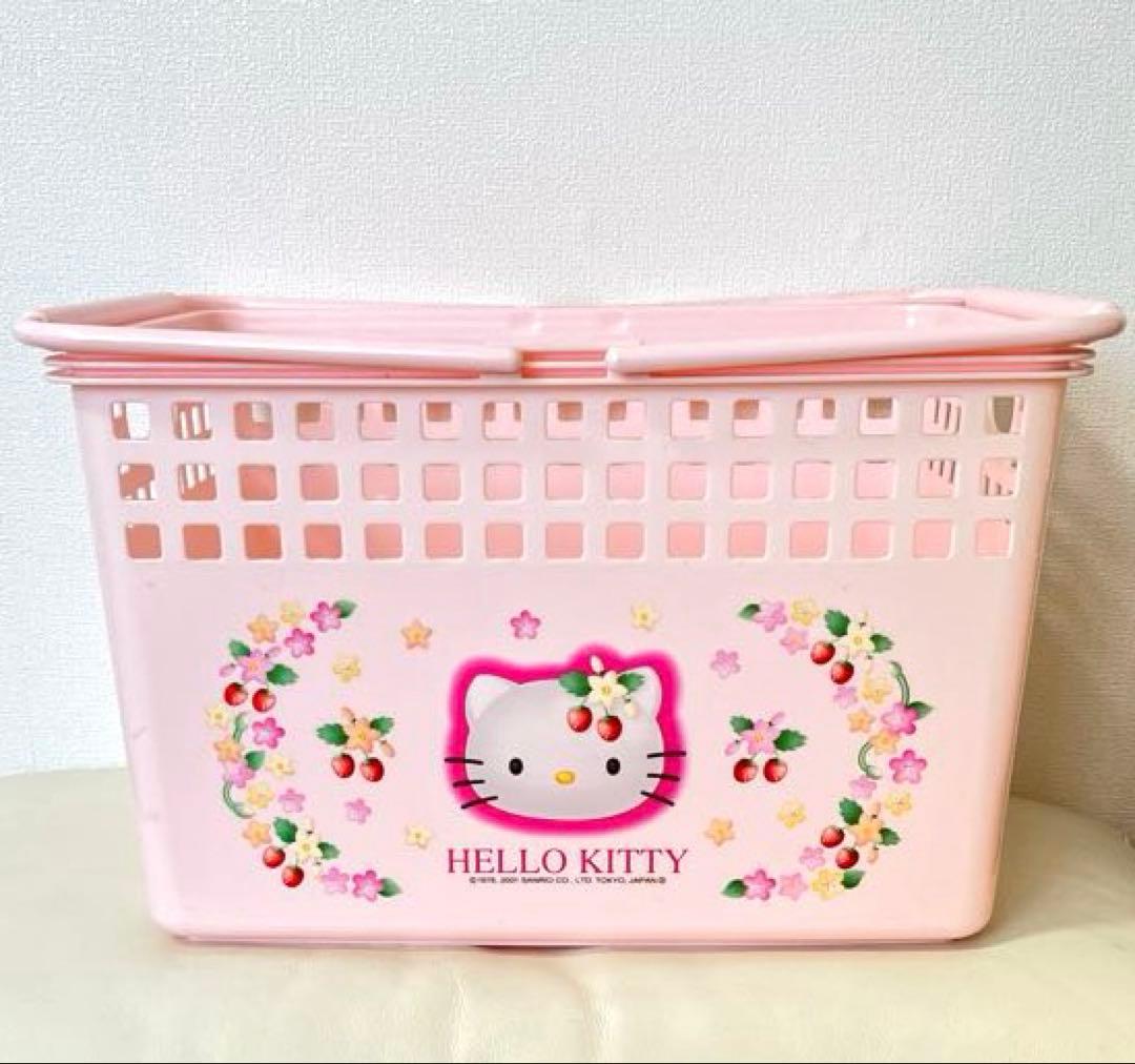 【激レア】期間限定価格♡希少◆平成レトロ キティちゃん野いちご かご バスケット