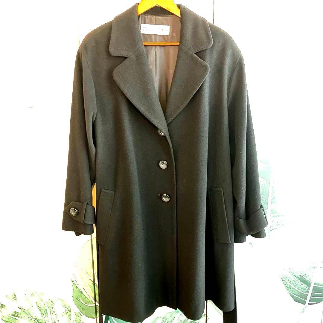 E*u様 Christian Dior ブラック チェスターコート ベルト付き